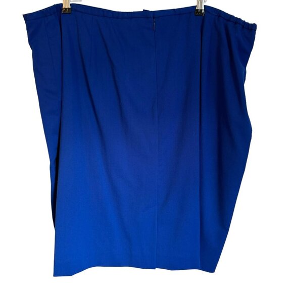 Mary Kay For Brookhurst Skirt Size 26Tall Blue Wool Blend Women Straight Skirt - Picture 11 of 11
